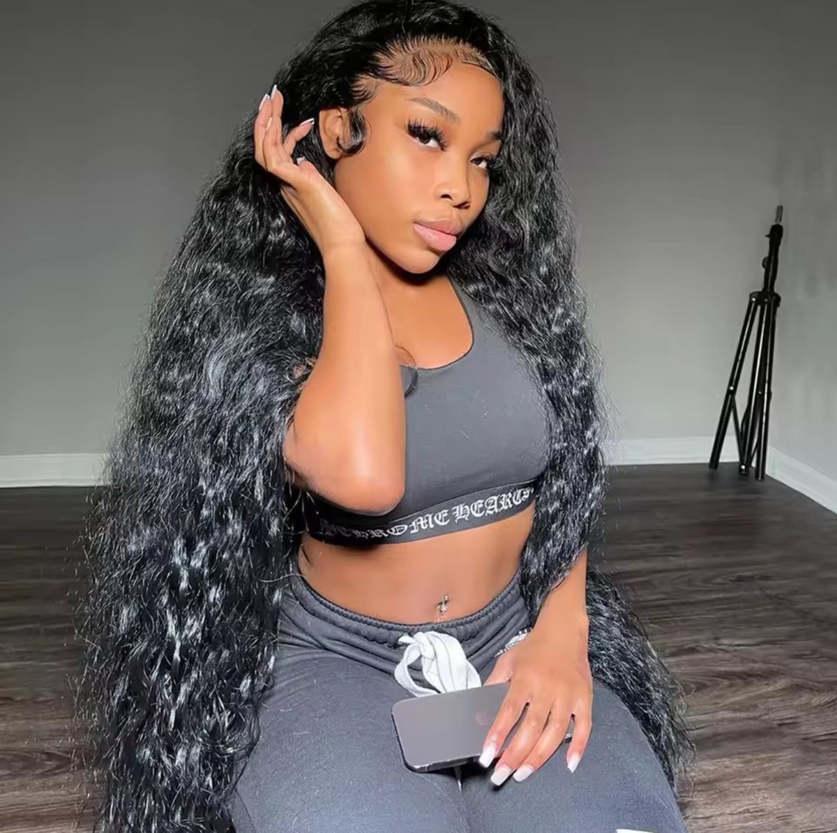 CURLY LACE FRONTAL HUMAN HAIR WIG