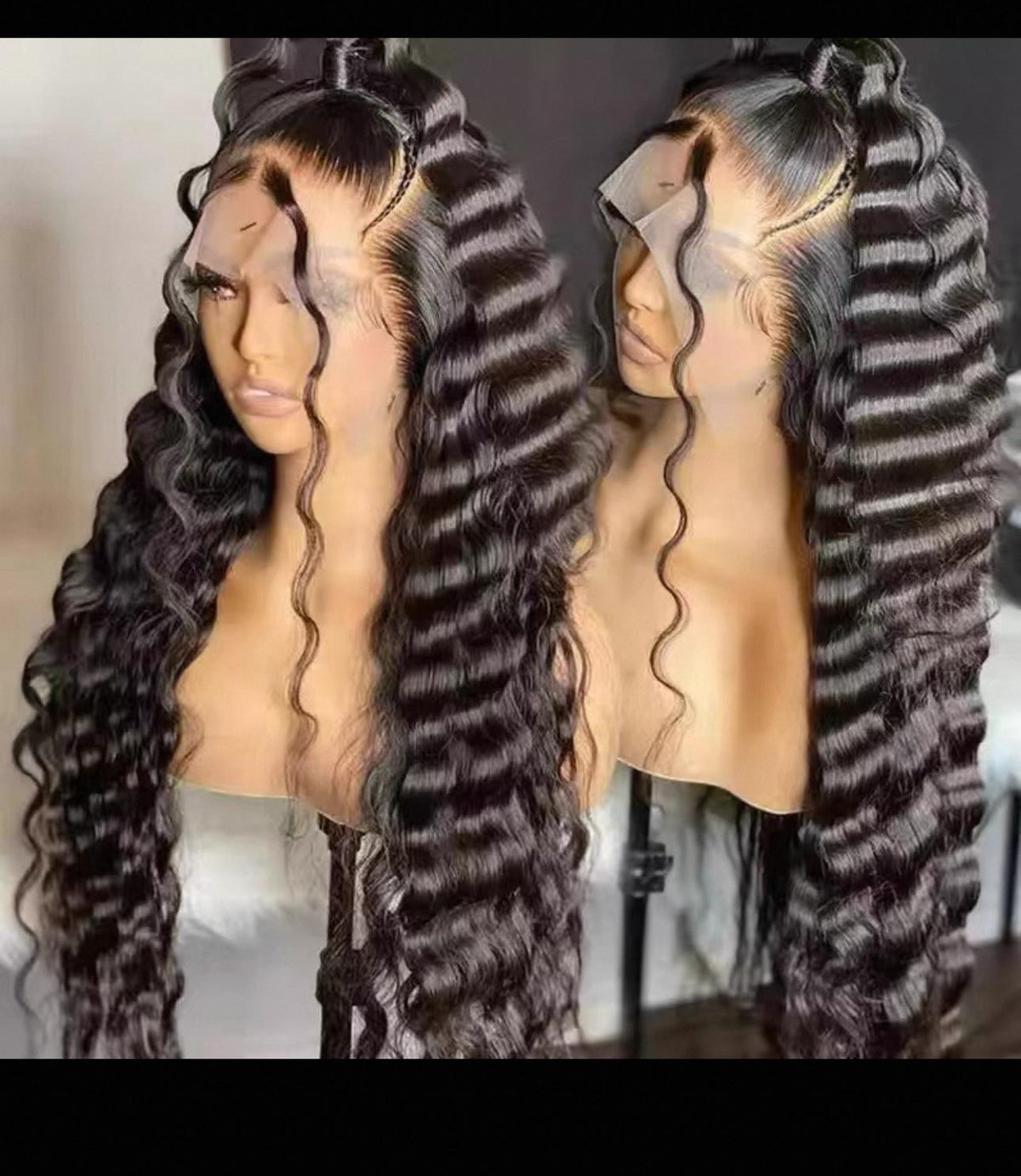 LACE FRONTCUSTOM DEEP CURLY HUMAN HAIR