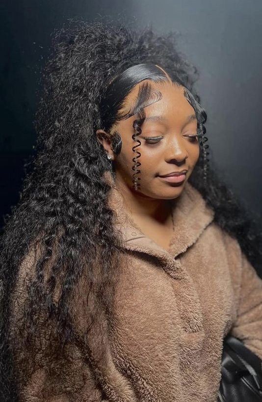 LACE FRONTCUSTOM DEEP CURLY HUMAN HAIR